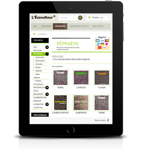lecoculteur.fr la boutique site e-commerce mobile et tablette 