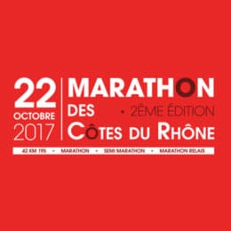 Logo marathon des cotes du rhone 2017 billetterie en ligne - agence AK Digital